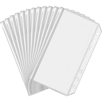 A5 A6 A7 Fermoar De Frunze Vrac Saci 6 Găuri Liant Buzunare Liant Plastic Cu Fermoar Dosare Impermeabil Documente Notebook-Uri De Carduri