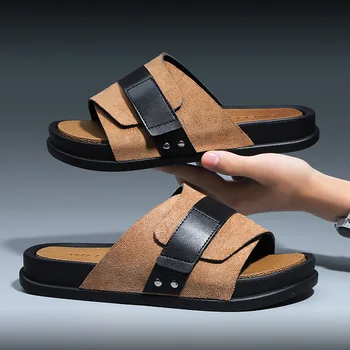 Papuci Barbati 2023 Piscină Interioară Plat Moda Casual Clasic Femei Unisex Slide-uri Platforma de Confort lumină Pantofi de Plaja si Sandale