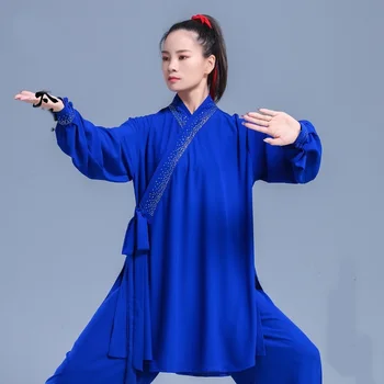 De înaltă Calitate, Tai Chi Uniformă Taiji Kung Fu Uniforme de Îmbrăcăminte Tradițională Chineză Shaolin Wushu Exercițiu de Dimineață Costume FF3710