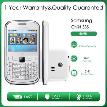 Original Deblocat Samsung Ch@t 335 S3350 GSM 60MB Mini-SIM 2MP 2.4