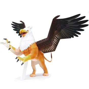 Griffin Vultur Pliere Mini Handmade Origami Arta 3D Model din Hârtie Papercraft Animale Fantezie DIY Copii pentru Adulti Jucarii artizanale QD-120
