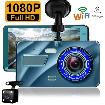 Dash Cam DVR Auto cu WiFi 4.0 Full HD 1080P Camera retrovizoare Video Recorder Viziune de Noapte Cutie Neagră Dashcam Accesorii Auto Track GPS