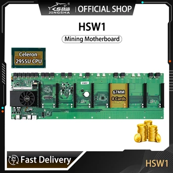 HSW Miniere Placa Suport 8 GPU Cu 8PCIE X16 Procesor la Bord DDR3 SODIMM RAM MSATA HD Pentru ETH Miner Placa de baza