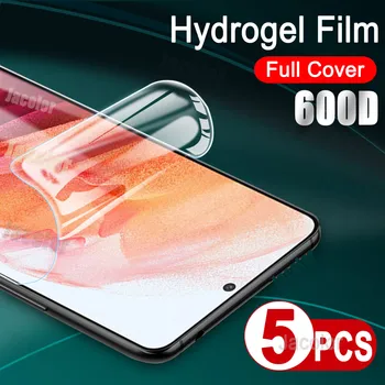 5PCS Hidrogel Film Pentru Samsung Galaxy S22 S21 S20 FE Ultra Plus 5G 4G Ecran Protector S 21 20 21FE 22 22Ultra 4 5 G Apă Gel