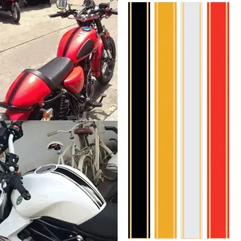 50cm Decor Cald Vinil Moda cu Dungi Motocicleta Autocolant Rezervor Stripe Cowl Decal Pentru Cafe Racer