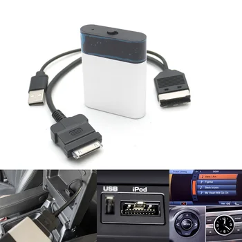 Bluetooth-set Auto compatibil pentru Range Rover Receptor de Muzică Airdual pentru Land Rover 30 pin iPod Interfață AUX Adaptor pentru Jaguar