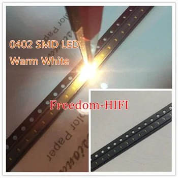3000buc 0402 SMD Alb Cald (1005) Chip de LED-uri Montare pe Suprafață SMT LED-Diodă Emițătoare de Lumină Margele de Lampa