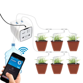 Udare automată Dispozitiv de Control WIFI Pentru Flori Inteligent Picurare Grădină Auto-Udare Kit Pompa Dubla UE Plug Mobile APP