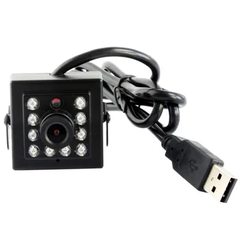 480P HD CMOS OV7725 mini securitate aparat de fotografiat usb cu 10 buc led-uri ir infraroșu viziune de noapte uvc webcam