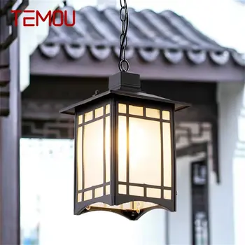 TEMOU Clasice Lumina Pandantiv Retro Modern în aer liber Lampă cu LED-uri Impermeabil pentru Acasă Coridor Decor