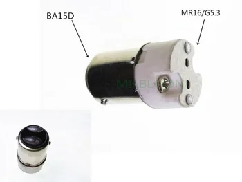 BA15D-MR16 Lampa de Titularul Converter BA15D apeleze la G5.3 lampa de bază b15d la G5.3 de BAZĂ B15 SĂ mr16