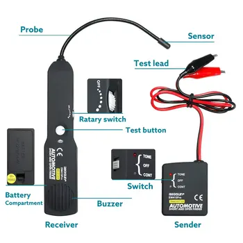 Auto Reparații Instrument De Diagnosticare Cablu Circuite Tracker Marcatori Analizor Scurt Deschideți Finder Tester Checker Dispozitiv Detector