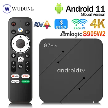 iATV TV Box G7 mini Android 11 S905W2 Quad Core Smart TV Box BT Voice Control de la Distanță BT5.0 USB3.0 2.4 G&5G Dual Wifi Set Top Box