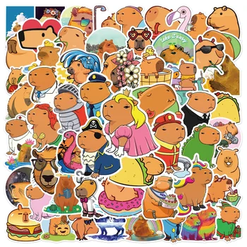 10/50PCS de Desene animate Drăguț Grăsuț Capybara Autocolante de Epocă Jucărie DIY Copii Notebook Bagaje Telefon, Laptop, Frigider Decalcomanii de Graffiti