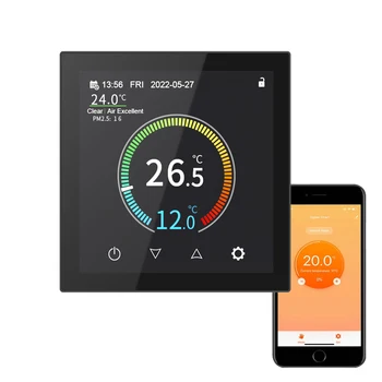 Qiumi termostat WiFi TFT Culoare Ecran pentru apă / încălzire prin pardoseală electrice de apă / Gaz cazan