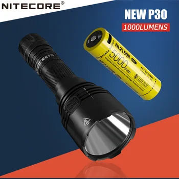 INCARCATOR NOU P30 Lanterna LED De 1000 Lumeni CREE XP-L HI V3 CONDUS Cu NL2150R 5000mAh Baterie Waterpoof în aer liber Căutare Lanterna