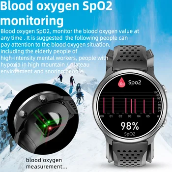 noul ceas inteligent pompa de aer airbag de tip adevărat tensiunii arteriale de oxigen din sange, rata de inima temperatura corpului de monitorizare a sănătății smartwatch