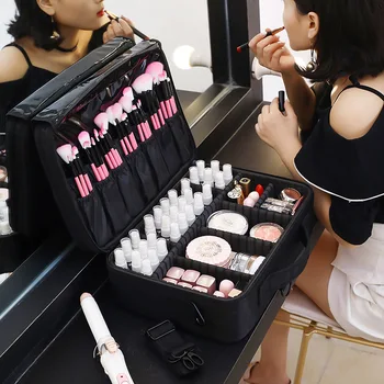 2022 Profesionale Sac de Cosmetice Machiaj Portabil set de Instrumente de Mare Capacitate de Călătorie Doamnelor Sac de Machiaj maleta de maquiagem