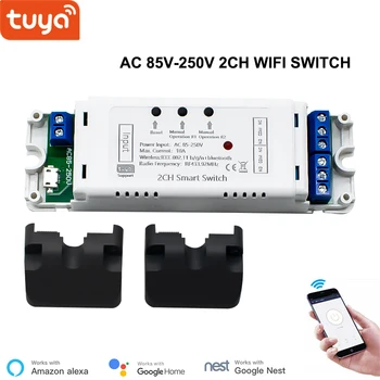 1-5 BUC Tuya Smart Switch Modul WiFi Wireless RF Control Releu Aparat AC 85-250V 10A Compatibil cu Alexa de Start Google
