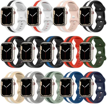 Silicon sport curea de ceas pentru Apple Watch Ultra 8 5 6 7 5 Se impermeabil curea pentru iWatch 45 44 42 38 40 49MM confortabil curea