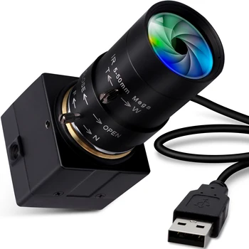 ELP 8MP 4K 3264X2448 IMX179 USB Webcam 5-50mm Varifocal CS lentile Hd USB Industriale Mini Caz Supraveghere aparat de Fotografiat USB