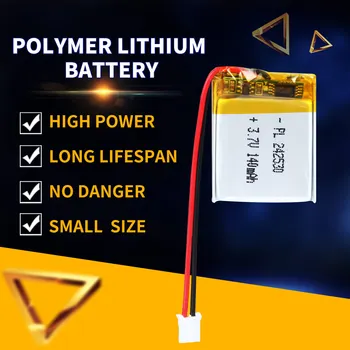242530 3.7 V 140mAh Baterii Litiu Baterie Cu Capac Protecție Polimer Li-ion Bateriile pentru Jucarie Lampă de Masă cu Cască