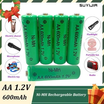 AA 1.2 V 600mAh Ni-MH Baterie Reîncărcabilă pentru Lanterna Camera de Control de la Distanță MP3/MP4 Player, aparat de Ras Electric Baterie de Rezervă