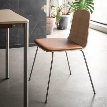 designer Nordic scaune moderne living de lux din piele de bar, scaune de luat masa living de lux sillas de comedor de mobilier de acasă