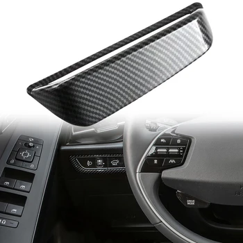 LHD! Accesorii auto pentru Kia NIRO 2022 2023 Aspect Fibra de Carbon Interior Lumina Cap Reglați Capacul Ornamental