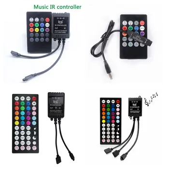 5-24V 20 de chei de muzică IR controller USB black de la Distanță senzor de sunet pentru RGB benzi cu LED-uri de înaltă calitate