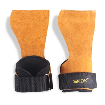 SKDK Piele Greutate de Ridicare Mănuși Femei Bărbați de Formare Antrenament Body-Building Mănuși Grip de Fitness Trage Crossfit Palma de Protecție