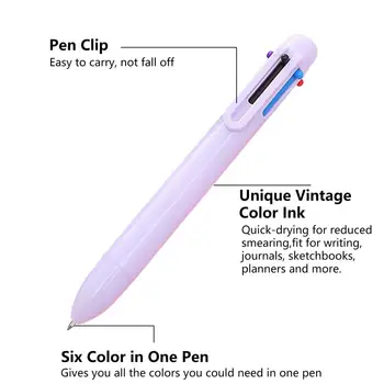 Utilizate pe scară largă de Inlocuit Copii DIY Scrapbooking 6-culoare Colorate Scris Stilou Clasă Consumabile