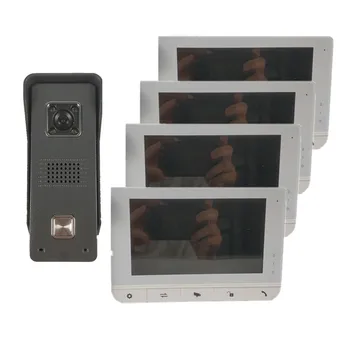 Ecran de 7 Inch TFT video ușa telefon cu luarea fotografie funcția de mișcare de detectare a două sensuri Interfon vila ușa telefon