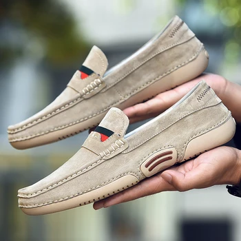 mocassin pentru bărbați 2022 brand de lux de Moda pentru Bărbați Adidași piele de Căprioară Piele tendință Bărbați Mocasini Slip-On pantofi de Golf, pantofi pentru Condus Zapatos