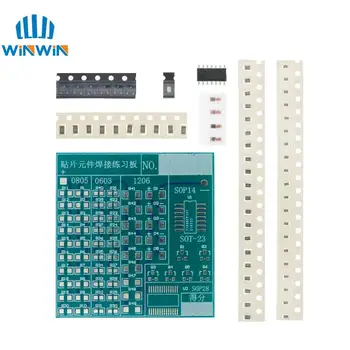 DIY Circuit Board, PCB SMT SMD Lipit Practică Bord DIY Kit Fanny Formare de competențe Electronice Costum 77PCS componente