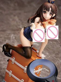 Noi Nativ Anime Portbagaj Fata CA Original însoțitor de Zbor uniformă fata sexy din PVC figura de Acțiune de colectare de jucării model de papusa