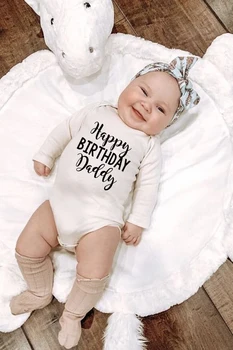 La Mulți Ani Tati Copil Nou-Născut Fete Hot Vânzarea Stil De Moda Cu Maneci Lungi Vladan 100%Salopeta Haine Haine