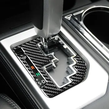 Autocolant Auto Gadget Accesorii Din Fibra De Carbon Interior De Viteze Schimbare Panou Ornamental Autocolant Auto Scule Pentru Toyota Tundra 2014-2018