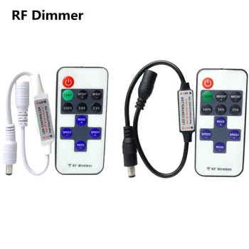 DIM Controler Mini 11Key RF Telecomanda Dimmer DC 5V 12V 24V Estompat Controler Pentru 5050 3528 2835 COB Singură Culoare LED Strip Lumina