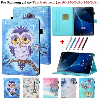 Pentru Samsung Tab A6 10.1 2016 Cazul SM-T580 T585 Bufnita Elefant Tableta Funda Pentru Samsung Galaxy Tab 6 2016 10.1 T585 T580 Acoperi