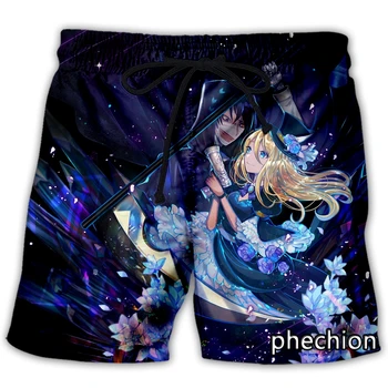 phechion Nouă Bărbați/Femei Anime Îngerii Morții 3D Imprimate Casual pantaloni Scurți de Moda Streetwear Libertate Sportive pantaloni Scurți A99