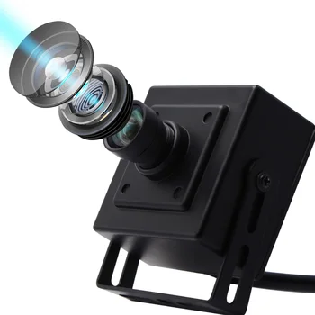 ELP 13MP Mini USB Camera IMX214 CMOS Color Senzor Free Driver Mini-Conferință Video Webcam Cu Nici o Distorsiune Lentile