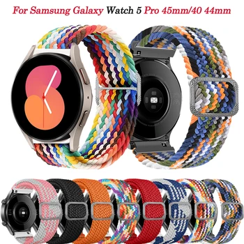 20mm Smartwatch Banda Curea Pentru Samsung Galaxy Watch5 Pro 45mm/Ceas 4/5 40 de 44mm Nailon Mansete Clasice 42 46mm Bratara Correa