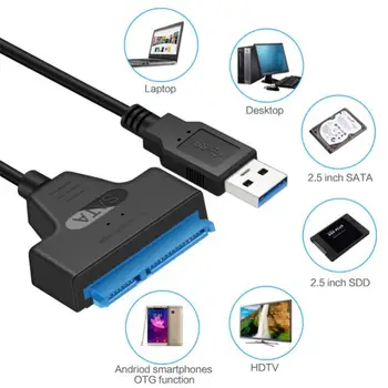 USB 3.0 SATA 3 Cablu Sata La USB 3.0 Adaptor de PÂNĂ La 6 Gbps Suport Extern de 2.5 Inch SSD Hard Disk 22 Pin Sata III A25