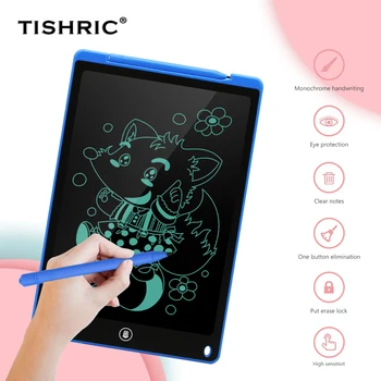 TISHRIC Desen Tableta Cu Ecran de Desen Bord LCD Ștergerea Scris Tabletă De 12 Inch Tablă Electronică Tableta Pentru Desen