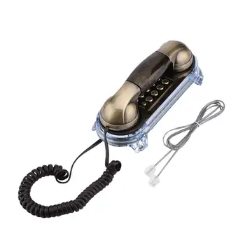 Retro Stil European, montat pe Perete, Telefon, Cablu de Telefon, Fix de Moda de Epocă Telefon, Hotel de Familie de Telefon