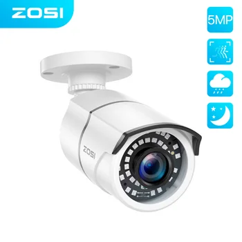 ZOSI H. 265 5MP Ultra HD POE Bullet IP CCTV camere IP pentru Supraveghere Video POE NVR Sistem rezistent la apă în aer liber Viziune de Noapte