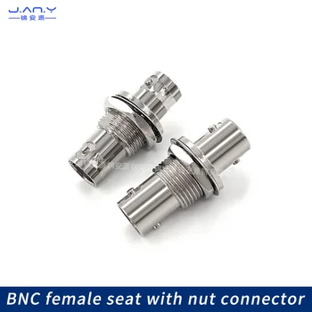 1 bucată de cupru BNC female la feminin RF coaxial adaptor Q9 direct fund dublu trece centura piuliță garnitură SDI extensie