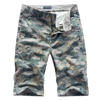 Luulla Bărbați de Vară 2020 Nou Militare de Camuflaj Bumbac pantaloni Scurți de Marfă Barbati Casual de Lungime Genunchi Buzunare Pantaloni scurți pantaloni Scurți Bărbați 28-36