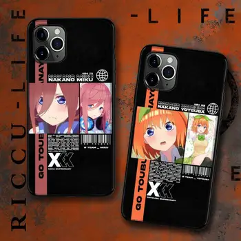 Anime sakura matou nakano miku Telefon Caz pentru iPhone 8 7 6 6S Plus X SE 2020 XR 11 12 Pro mini pro XS MAX Silicon Caz